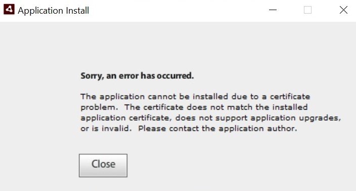 Update Error