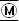 Black and white logo featuring a bold, sans-serif "M" inside a thin circular border.