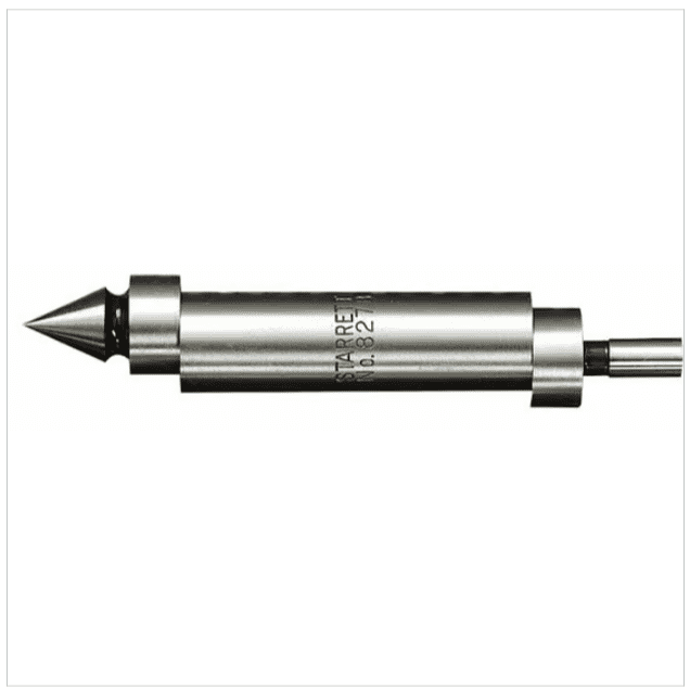 Silver Starrett No. 2T micrometer gauge with engraved markings.