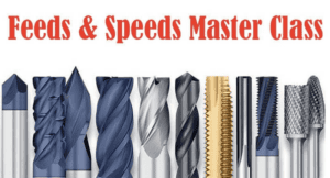 Drill bits and end mills arranged on a white background with detailed renderings of their shapes and features.